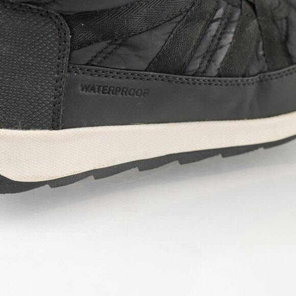 Sorel Women's Whitney II Boot Size 6 Waterproof Short Lace Up Black Nylon Winter - Picture 6 of 12